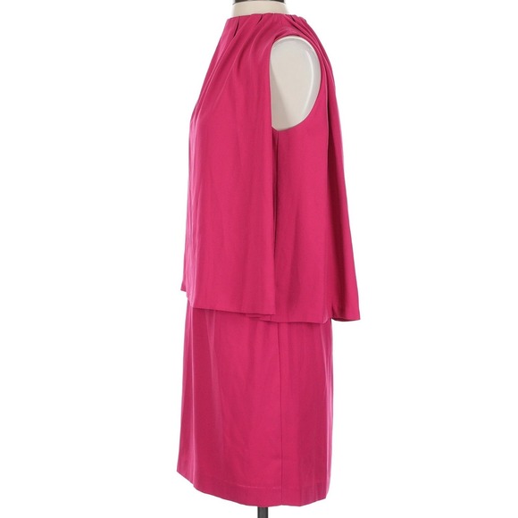 CYNTHIA STEFFE Camilla Sleeveless Crepe Popover DRESS SIZE 4 $228 PINK - Picture 5 of 6
